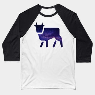 Galaxy Cow Baseball T-Shirt